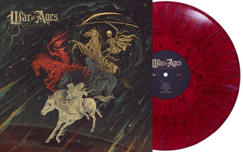 WAR OF AGES: Dominion LP/periballo red vinyl