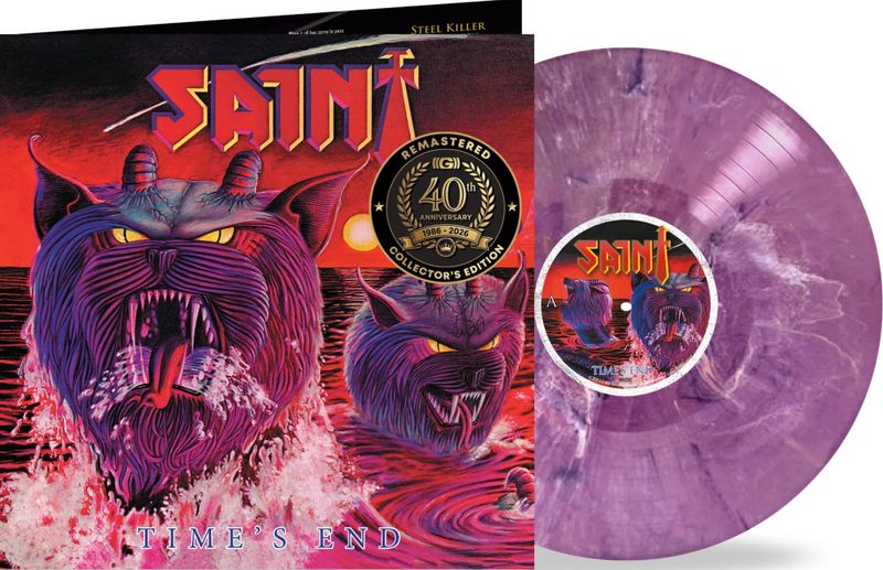 SAINT: Times End 40th Anniversary LP/purple majesty vinyl *PRE-ORDER